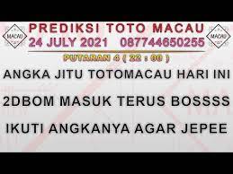 Masterkita.com menghadirkan prediksi jitu dan bocoran angka yang dihitung menggunakan rumus akurat. Prediksi Macau Hari Ini 24 Juli 2021 Ekor Macau Hari Ini Angka Paten Toto