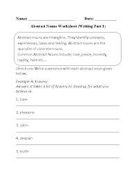 englishlinx com nouns worksheets nouns worksheet abstract nouns concrete nouns
