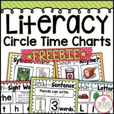 morning meeting literacy circle time chart free sample pack