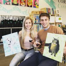 Buy a paint your pet kit for your loved one this holiday season! Australian Dog Lover Cork And Canvas