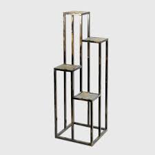 4 Tier Square Iron Plant Stand Black Gold Ore International Iron Plant Stand Metal Plant Stand Plant Stand