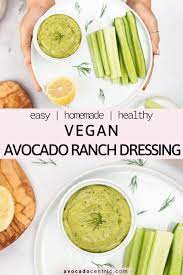 Vegan Avocado Ranch Dressing Easy Creamy Avocado Centric Recipe Vegan Recipes Easy Healthy Avocado Ranch Dressing Recipe