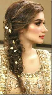 It looks like it requires some serious effort, but in reality, you only need to spend two minutes max raking a mousse through your roots part your long curls right in the middle and double up on hair clips for a cute and easy look. Easy Saree Hairstyles Befirstrank