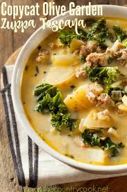 Olive Garden Zuppa Toscana Video Recipe Toscana Recipe Country Cooking Recipes