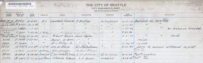 The easement number may be shown on either the front or back of the side sewer card as shown in the examples below. Side Sewer Card 8008 39th Ave Ne Wedgwood In Seattle History