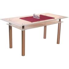 Vergrößerbarer tisch mit glasplatte fly in weiß. Qiprcbpsxhp0gm