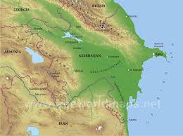 Azerbaijan location on the world map click to see large. Azerbaijan Physical Map