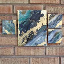 See more ideas about gold leaf art, art, painting. Poured Resin Gold Leaf Canvas Gallery Art Resin Crafts