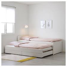 Slakt Bed Frame W Pull Out Bed Storage White Twin Ikea Ikea Bedroom Design Ikea Bed Pull Out Bed