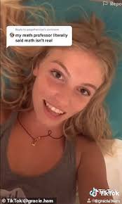 Teen is called 'stupid' after posting a video in which she said she doesn't  think math is 'real'