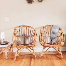 Franco Albini Style Scoop Chairs 1 Available 300 Each Pink Tie Cushions Striped Pillows Included If Bamboo Chair Chair Small Space Interior Design