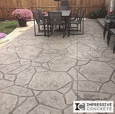 A simple paver patio in a basic pattern, starts around $15,000. Impressive Concrete Concrete Patios Portfolio 003 Stamped Concrete Arizona Flagstone Pattern Patio Impressive Concrete
