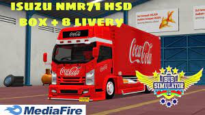 Berikut kumpulan skin truk idbs indonesia truck simulator. Mod Bussid Truck Isuzu Nmr71 Box 8 Livery Youtube