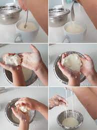 Schleim selber machen mit oder ohne lösungsmittel. Oobleck Experiment Schleim Ohne Kleber Waschmittel Schleim Schleim Selber Machen Rezept Kleber Selber Machen