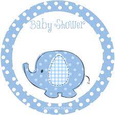 Baby Shower Elephant Boy Shower Baby Boy Shower