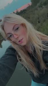 Blonde Hair Adventures with a Stunning Sunset View