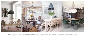 Use it as a rough guideline when planning the placement of your light. The Correct Height For Dining Room Lighting Lightbox