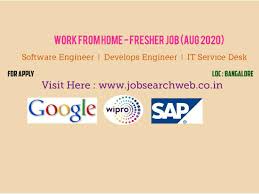 Fresher Job Google Sap Wipro Is Hiring Software Engineer Devops Engineer Service Desk For Bangalore Jobs For Freshers Software Engineer Changing Jobs