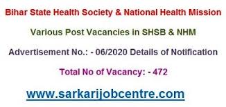 Sarkari Job Centre Recruitment Of Bihar Shsb Different Post Online Fo In 2020 Army Jobs Healthcare Management Railway Jobs