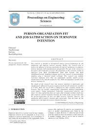 We did not find results for: Pdf Person Organization Fit And Job Satisfaction On Turnover Intention