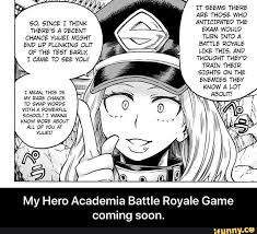 My Hero Academia Battle Royale Game Coming Soon Ifunny My Hero Academia Hero My Hero