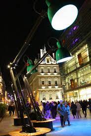 Lyon Fete De Lumiere Facade Lighting Public Sculpture Light Installation