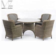 You can especially appreciate the light and airy the lanai oval wicker end table with glass has a strong rattan frame with premium round core wicker. Outdoor Rattan Wicker Patio Round Table Round Dining Set Marble With Tables And Chairs Events High Back Armchair Buy Round Dining Table Set Marble Tables And Chairs For Events Round Dining Table And