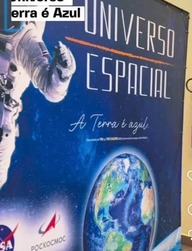 VOCÊ PRECISA VER!!! CONHECIMENTO ABRE CAMINHOS E SONHOS TAMBÉM. Na próxima segunda-feira (30), às 15h, estaremos juntos na abertura oficial da exposição “Universo Espacial – A Terra é Azul”, no Brasília Shopping,