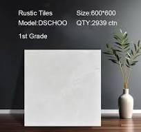 600 X 600 Wohelsale Outdoor Rustic Matte Solid Gray Ceramic Porcelain  Terrazzo Floor Tiles