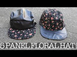 5 panel cap panel hat bone floral dope hats baseball caps headgear snapback hats hats for men swagg. Diy 5 Panel Floral Hat Youtube