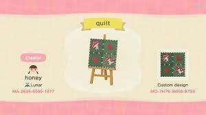Acnh Designs Mushroom Quilt Design By Honey Animal Crossing Game New Animal Crossing Cottage Core Animal Crossing