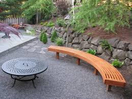 Curved boulder garden bench designed for outdoor areas, this curved garden bench is crafted of a polished granite boulder, with natural edge. Curved Garden Bench From Cedar Laminations 7 Steps With Pictures Instructables