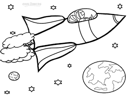 Kids coloring page, pixel coloring with numbered squares. Printable Rocket Ship Coloring Pages For Kids