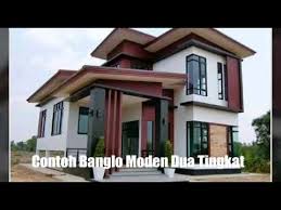 5 bilik + 3 bilik air tempat letak kereta : Contoh Banglo Moden 2 Tingkat Youtube