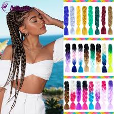 This hair is soft and silky, easy to style and gentle on your fingers. 24 Inch Long Ombre Synthetic Braiding Kanekalon Jumbo Braids Hair Extensions African White Black Women Blonde Pink Blue Jumbo Braids Aliexpress
