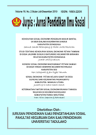 Check spelling or type a new query. Studi Tentang Mobilitas Sosial Ekonomi Masyarakat Petani Cengkeh Di Desa Lingadan Kecamatan Dakopemean Kabupaten Toli Toli Jurpis Jurnal Pendidikan Ilmu Sosial