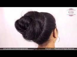 Desi Style Knot Hair Bun Hairstyle Tutorial Desi Juda Marathi Ambada Khopa Hairstyle Hair Bun Hairstyles For Long Hair Long Hair Video Thick Hair Styles