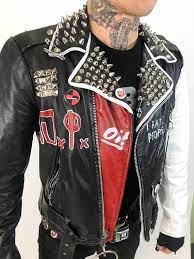 Leathersplanet Leatherjacket Handmadeleatherjacket Spikedstuddedpaintedstylishjacket Al Custom Leather Jackets Leather Jacket Style Stylish Leather Jacket