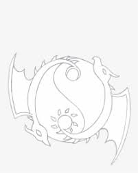 Yin Yang Dragon Tattoo Design Pencil Sketch By Pat Illustration Hd Png Download Kindpng