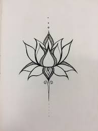 16 Ideas Tattoo Designs Drawings Snake Lotus Flower Drawing Flower Tattoo Designs Flower Tattoos