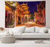 Amazon.com : chnywork 5x3ft China Ancient Town Backdrop ...