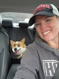 Finally found a doggy backpack! Luna and i I can finally take bike rides!