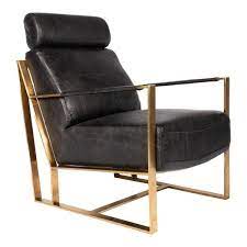 The zero gravity feature provides a minimized spinal stress position by elevating the legs above the heart and positioning the spine on a. Aurelle Home Modern Gold And Black Rustic Leather Chair Overstock 20088069