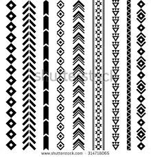 Tribal Geometric Pattern Aztec And Navajo Ornament Tribal Tattoo Aztec Flash Tattoo Vector In Tribal Pattern Tattoos Geometric Tattoo Design Pattern Tattoo