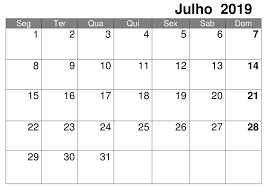 Julho Calendario Vertical 2019 Imprimir Word Search Puzzle Words