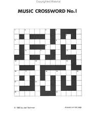 100 music themed word search puzzles for music lovers, large 8.5 x 11 puzzle book (on i bought this for my husband because he loves all types of music and likes crosswords. Sheet Music Easy Music Crossword Puzzles Book One