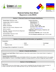 What is magnesium oxide used for. Msds For Magnesium Oxide