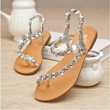 Buy Flat Sandals Discount Flat Sandals Online Shopping On Shoespie Com Page 2 Wedding Sandals Rhinestone Sandals Flat Sandals Wedding