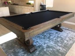 8 Henderson Made Equestrian Pool Table Wide Variety Of Custom Stain Options Pool Table Pool Table Dining Table Pool Table Room