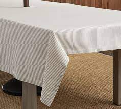With the covid pandemic our patio tablecloths with umbrella holes have become a top seller. Wheaton Umbrella Hole Tablecloth Pottery Barn